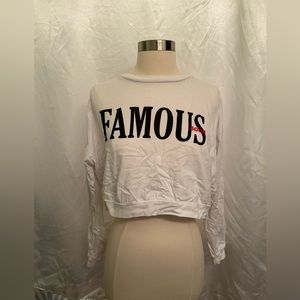 White Cropped Sweater